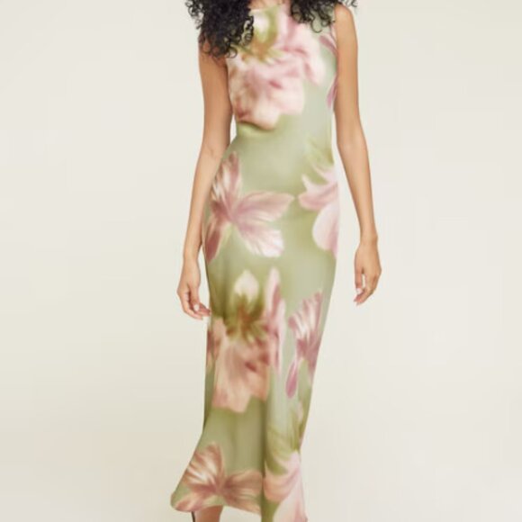 Dynamite Dresses & Skirts - Dynamite Liora Satin Maxi Slip Dress